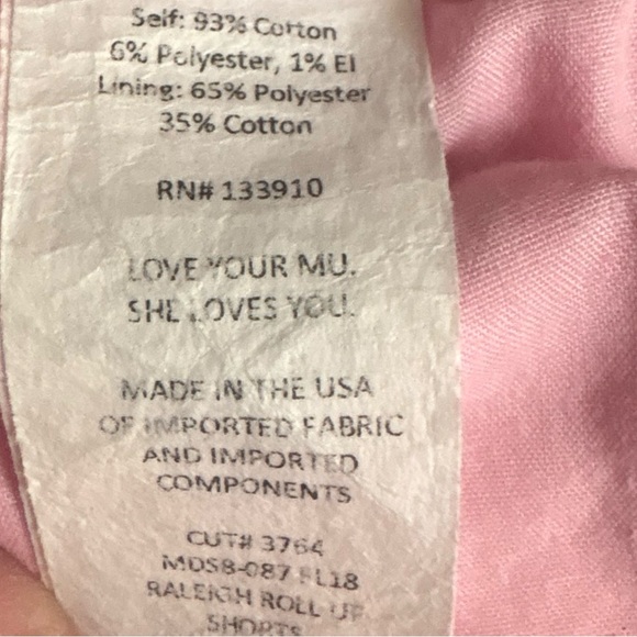 Show Me Your Mumu x Barbie Raleigh Roll Up Shorts – Size 28 Pink - Picture 7 of 9
